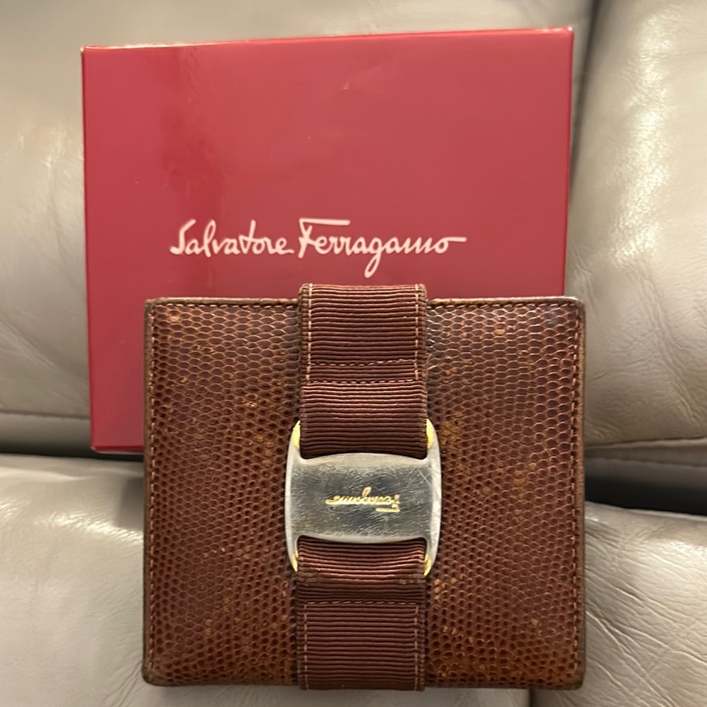 Salvatore Ferragamo Brown Leather Wallet